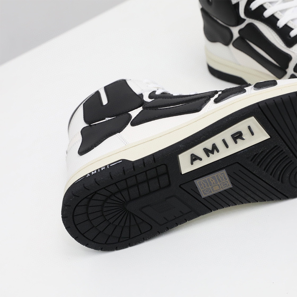 Amiri Skel-Top Hi Sneaker Black/White - EUR FASHION