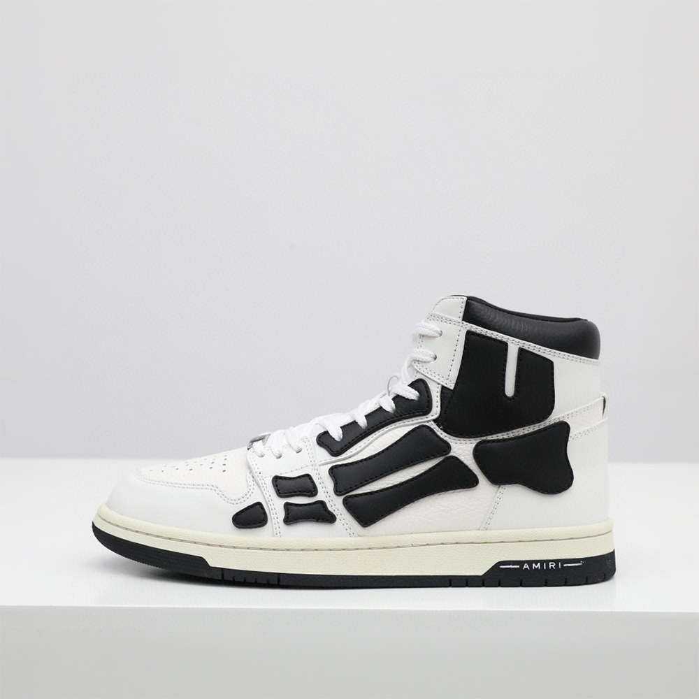 Amiri Skel-Top Hi Sneaker Black/White - EUR FASHION