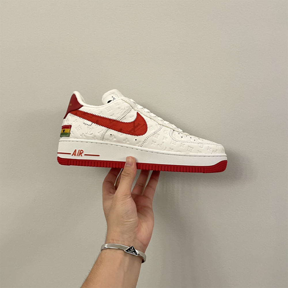 Louis Vuitton X Nike Air Force 1 Sneaker In White&Red - EUR FASHION