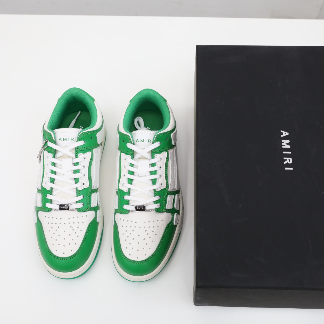 Amiri Skel-Top Low Sneaker Green/White - EUR FASHION