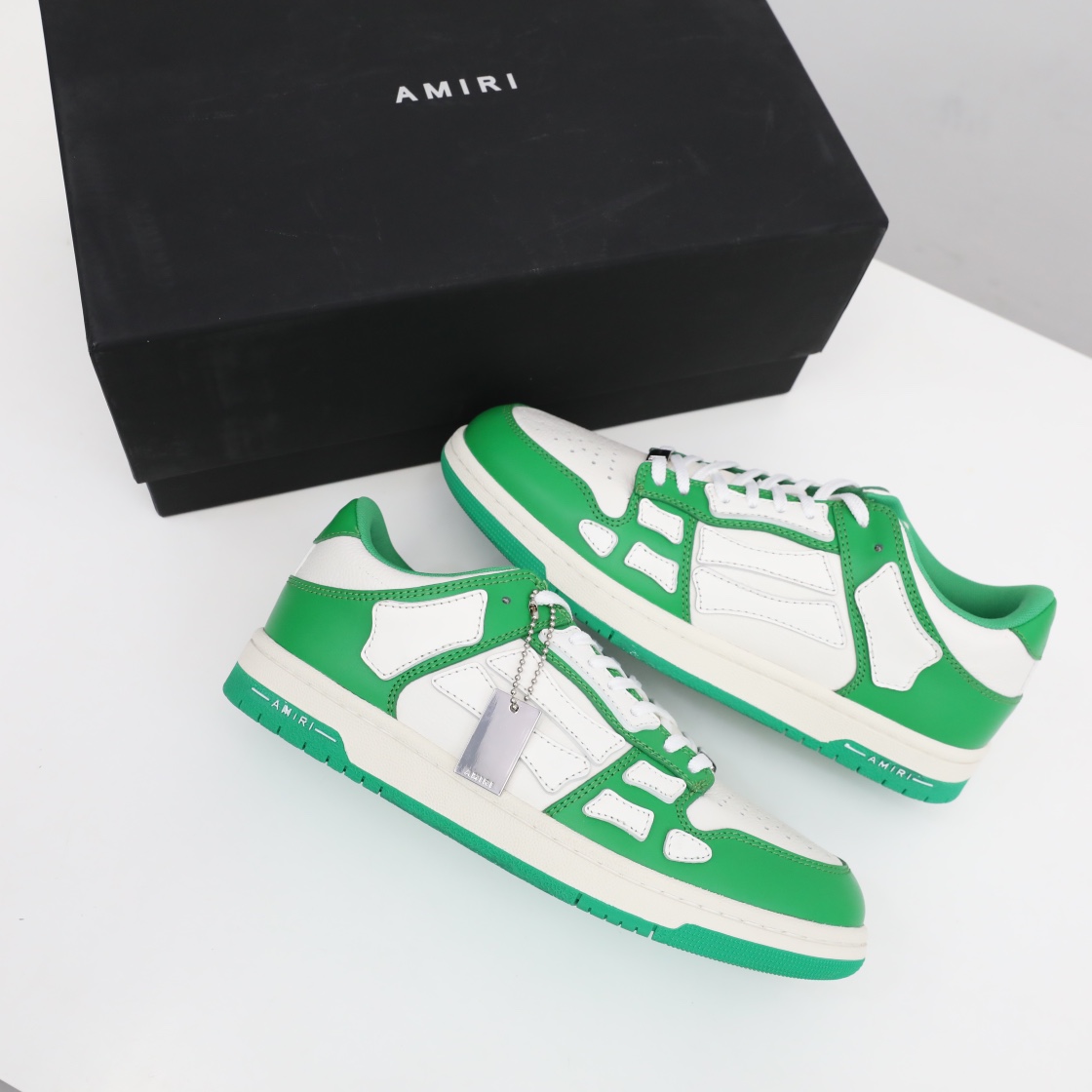 Amiri Skel-Top Low Sneaker Green/White - EUR FASHION