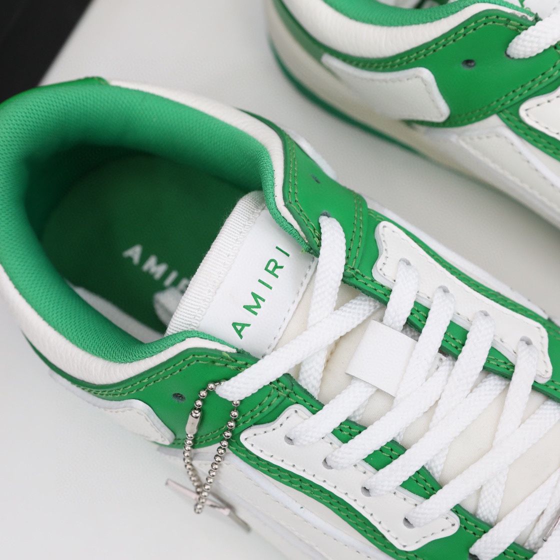 Amiri Skel-Top Low Sneaker Green/White - EUR FASHION