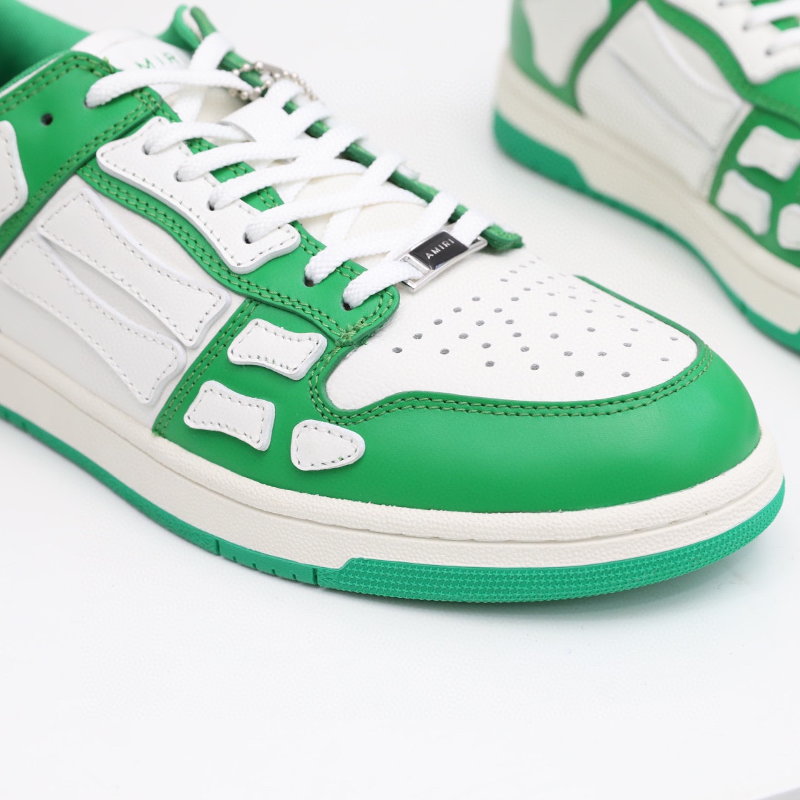 Amiri Skel-Top Low Sneaker Green/White - EUR FASHION