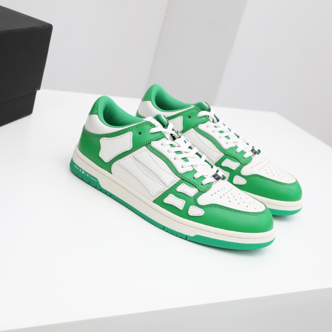 Amiri Skel-Top Low Sneaker Green/White - EUR FASHION