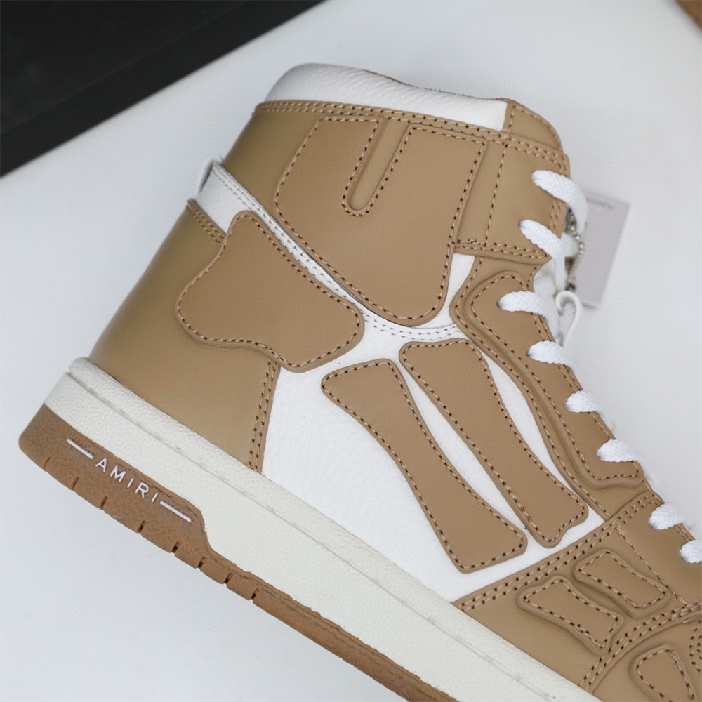 Amiri Skel-Top Hi Sneaker Brown/White - EUR FASHION