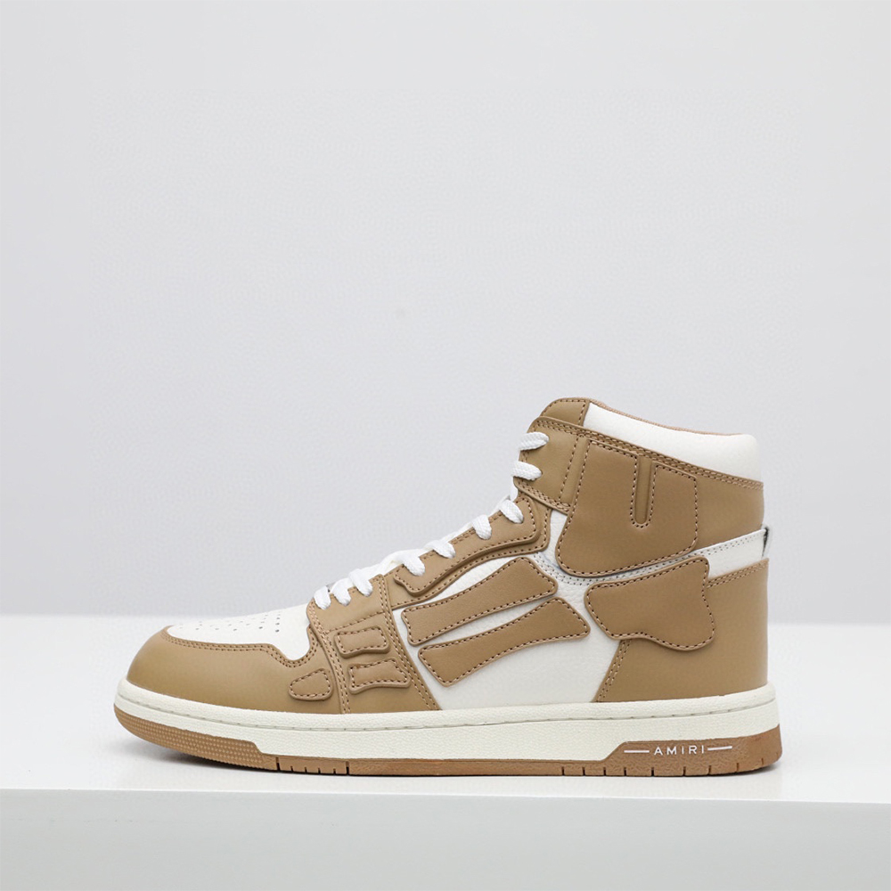 Amiri Skel-Top Hi Sneaker Brown/White - EUR FASHION