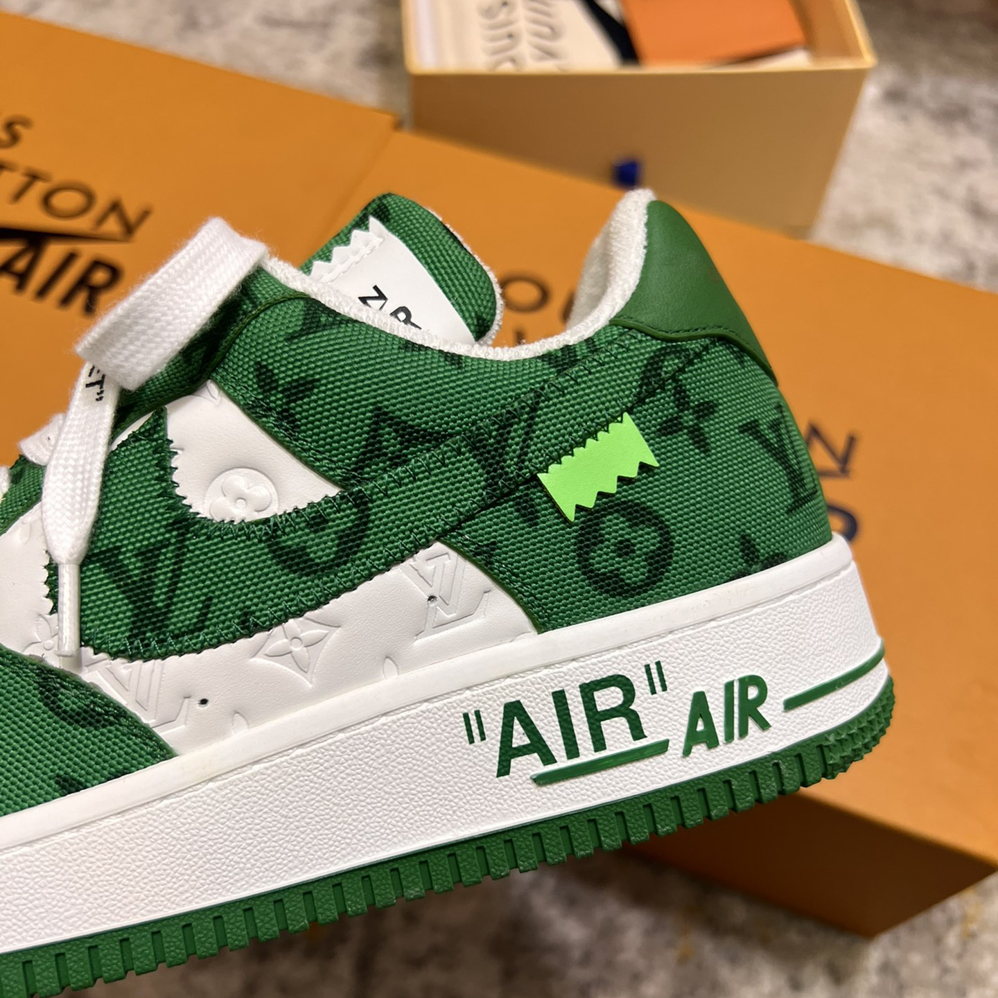 Louis Vuitton X Nike Air Force 1 Sneaker In Green - EUR FASHION