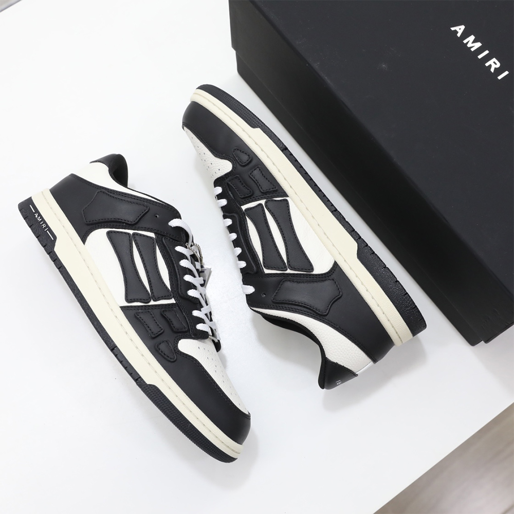 Amiri Skel-Top Low Sneaker Black/White - EUR FASHION