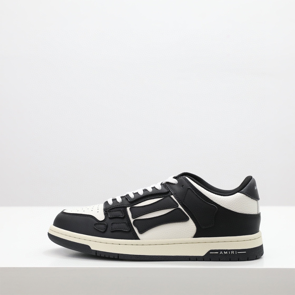 Amiri Skel-Top Low Sneaker Black/White - EUR FASHION