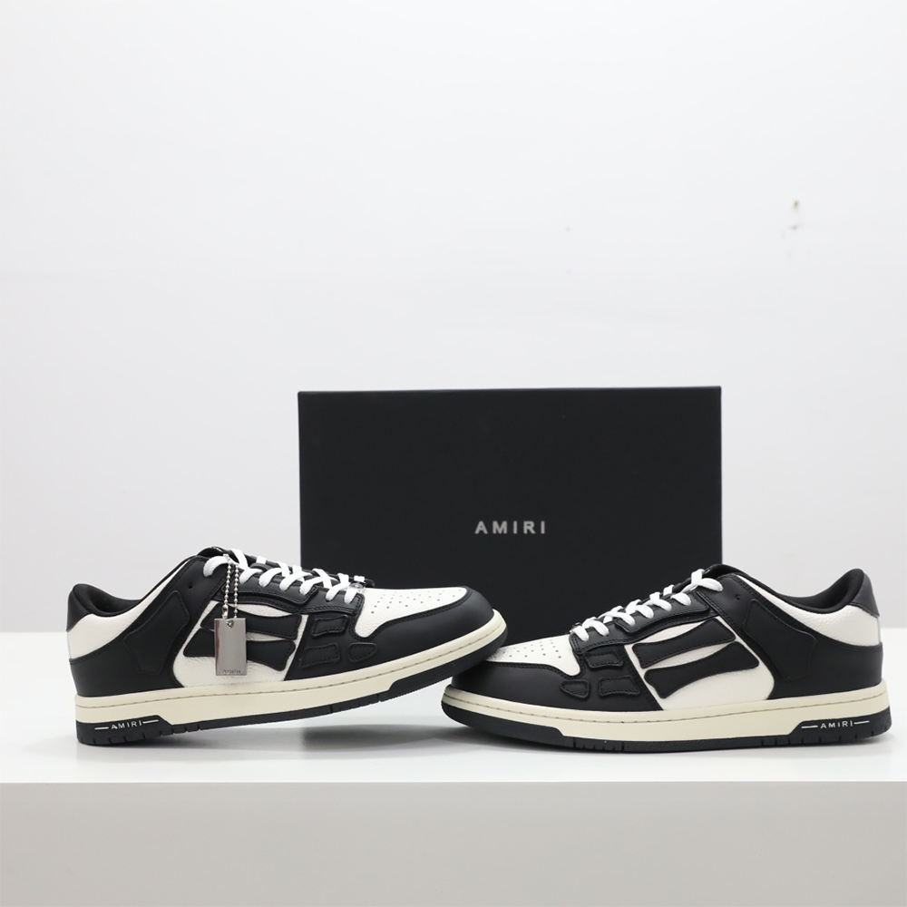 Amiri Skel-Top Low Sneaker Black/White - EUR FASHION