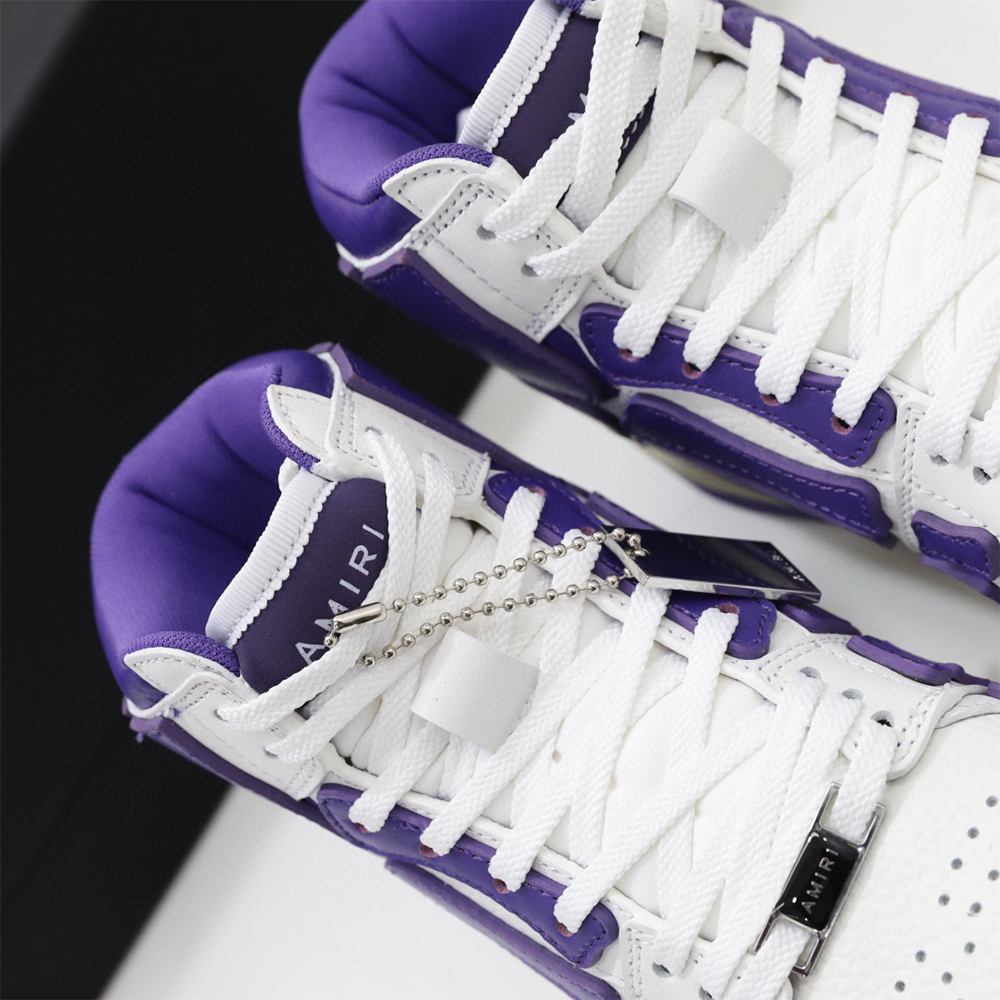 Amiri Skel-Top Hi Sneaker Purple/White - EUR FASHION