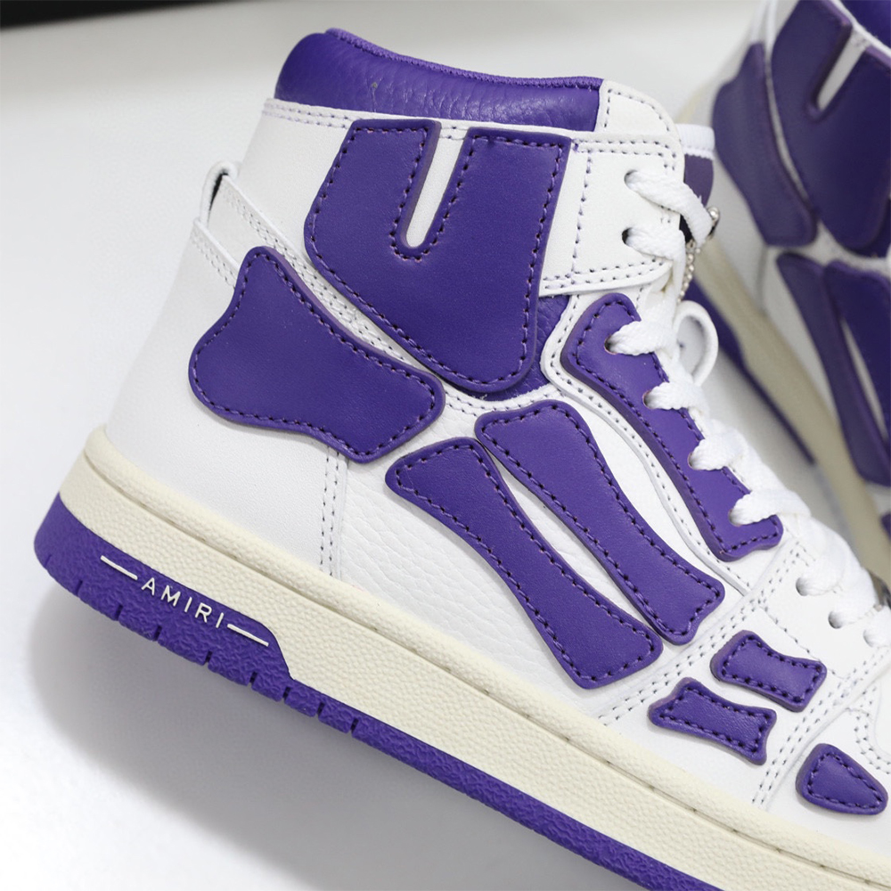 Amiri Skel-Top Hi Sneaker Purple/White - EUR FASHION