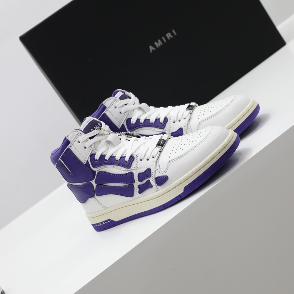 Amiri Skel-Top Hi Sneaker Purple/White - EUR FASHION