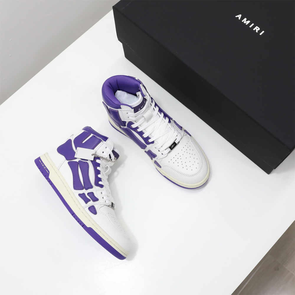 Amiri Skel-Top Hi Sneaker Purple/White - EUR FASHION