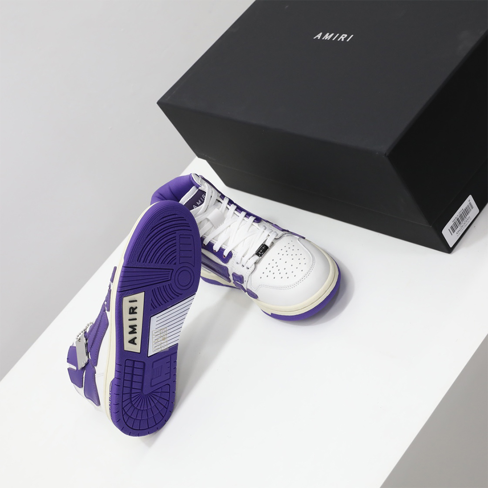 Amiri Skel-Top Hi Sneaker Purple/White - EUR FASHION