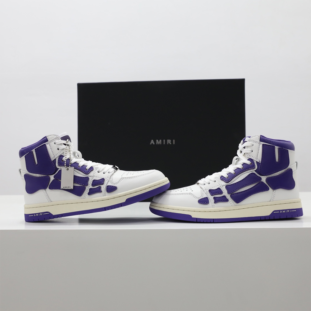 Amiri Skel-Top Hi Sneaker Purple/White - EUR FASHION