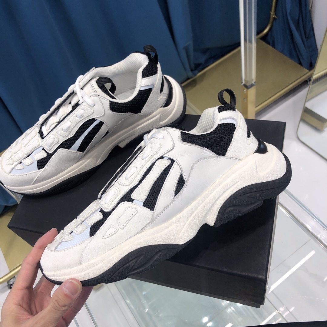 Amiri Bone Runner White & Black - EUR FASHION