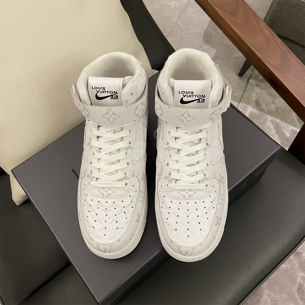 Louis Vuitton X Nike Air Force 1 Mid-Top Sneaker In White - EUR FASHION