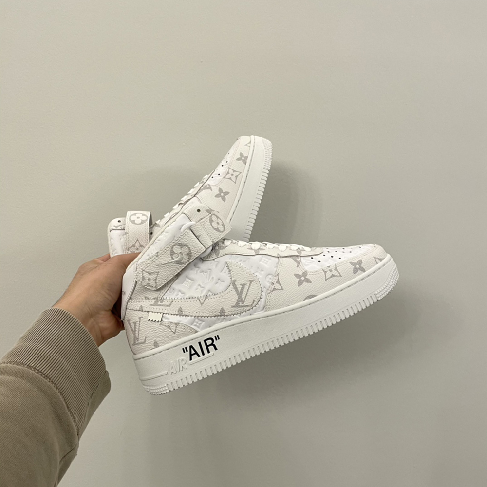 Louis Vuitton X Nike Air Force 1 Mid-Top Sneaker In White - EUR FASHION