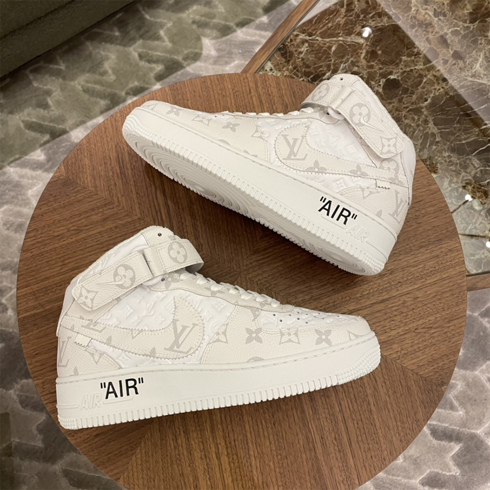 Louis Vuitton X Nike Air Force 1 Mid-Top Sneaker In White - EUR FASHION