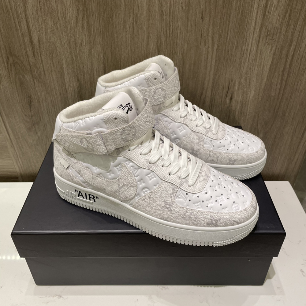 Louis Vuitton X Nike Air Force 1 Mid-Top Sneaker In White - EUR FASHION