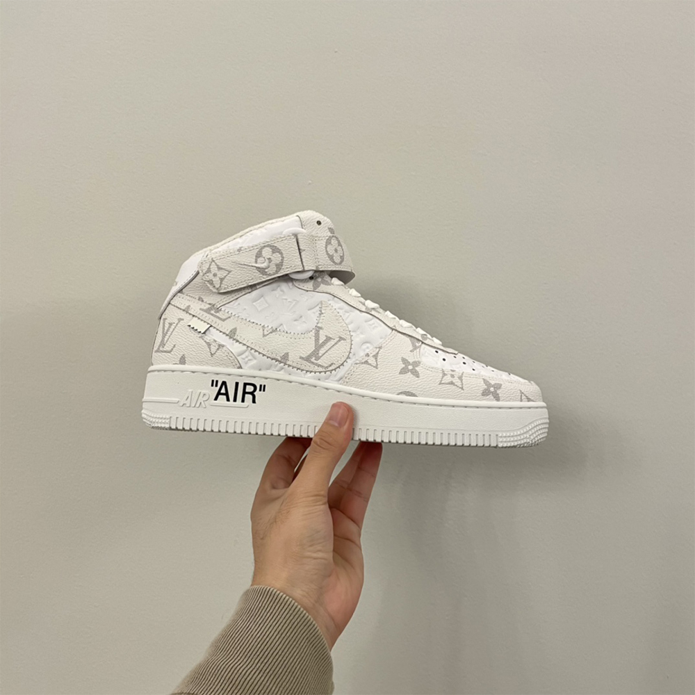 Louis Vuitton X Nike Air Force 1 Mid-Top Sneaker In White - EUR FASHION