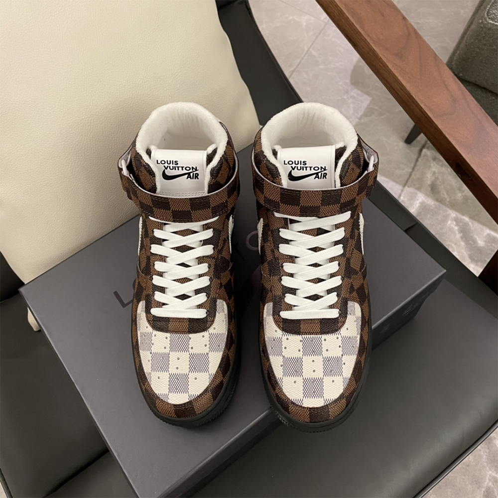 Louis Vuitton X Nike Air Force 1 Mid-Top Sneaker In Brown - EUR FASHION