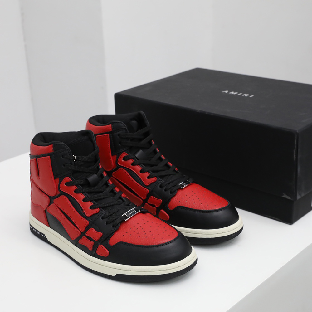 Amiri Skel-Top Hi Sneaker Red/Black - EUR FASHION