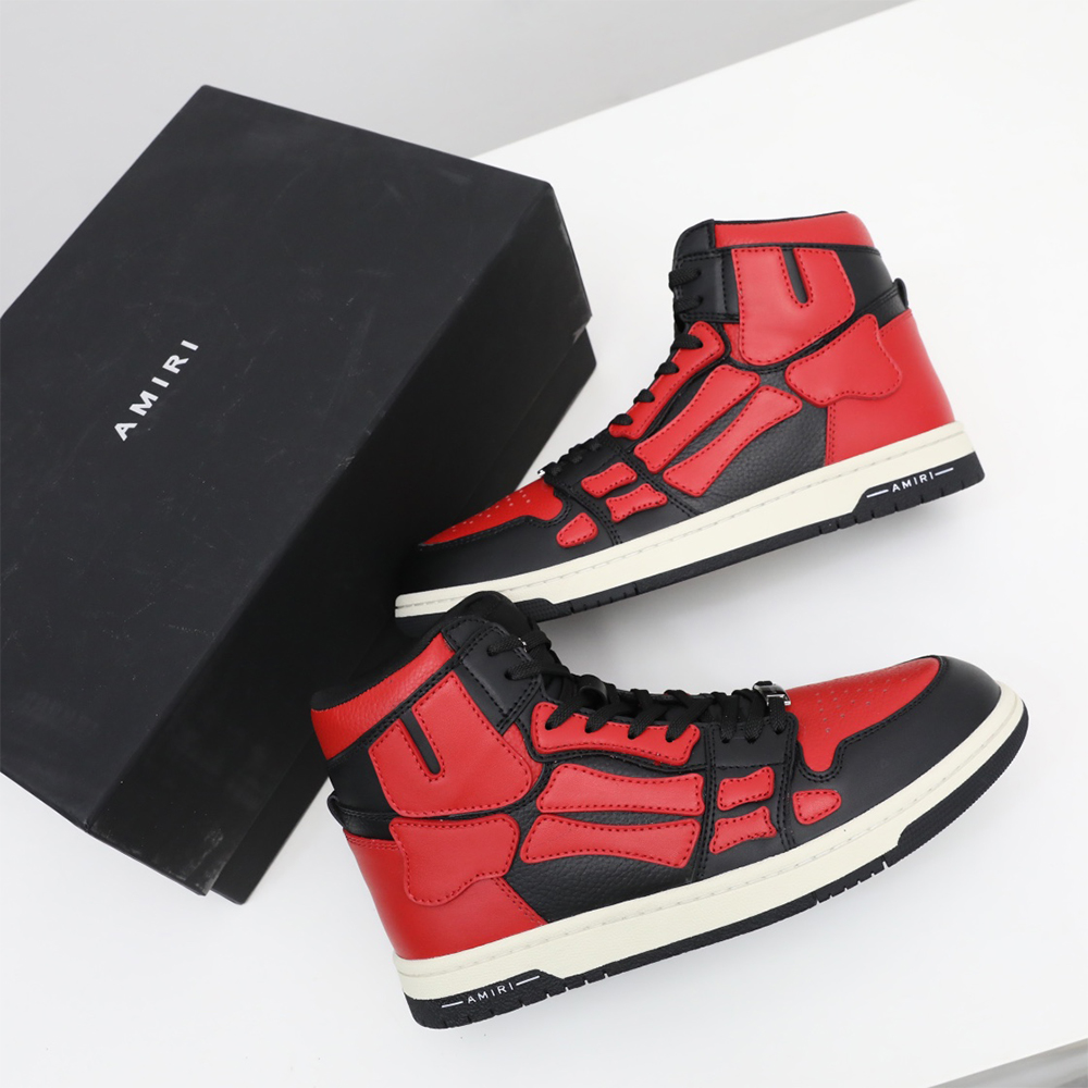 Amiri Skel-Top Hi Sneaker Red/Black - EUR FASHION