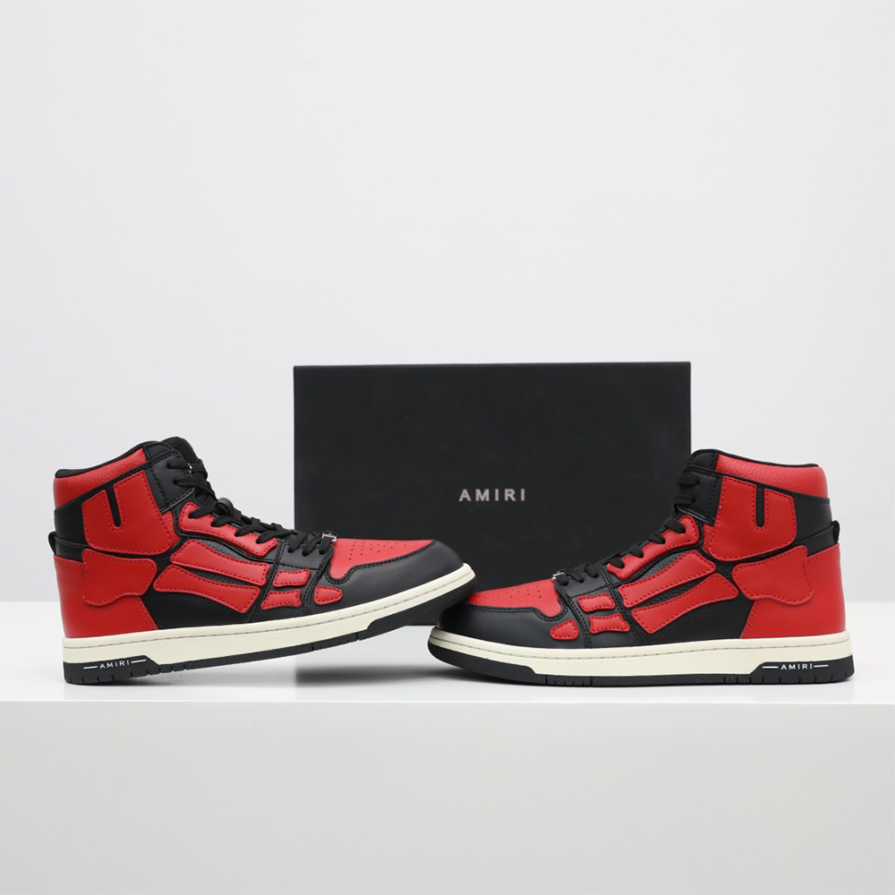 Amiri Skel-Top Hi Sneaker Red/Black - EUR FASHION