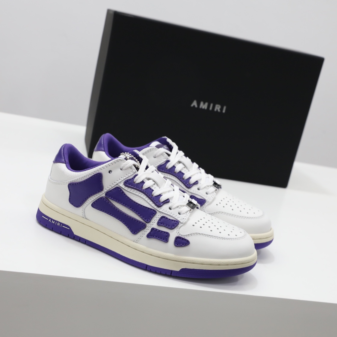 Amiri Skel-Top Low Sneaker Purple/White - EUR FASHION