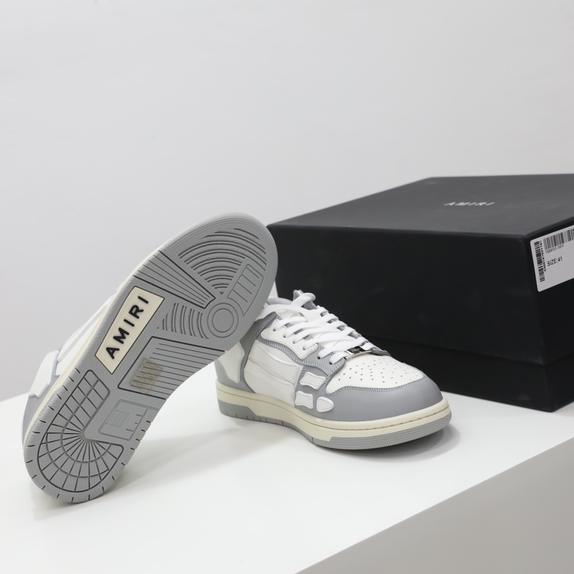 Amiri Skel-Top Low Sneaker Grey/White - EUR FASHION