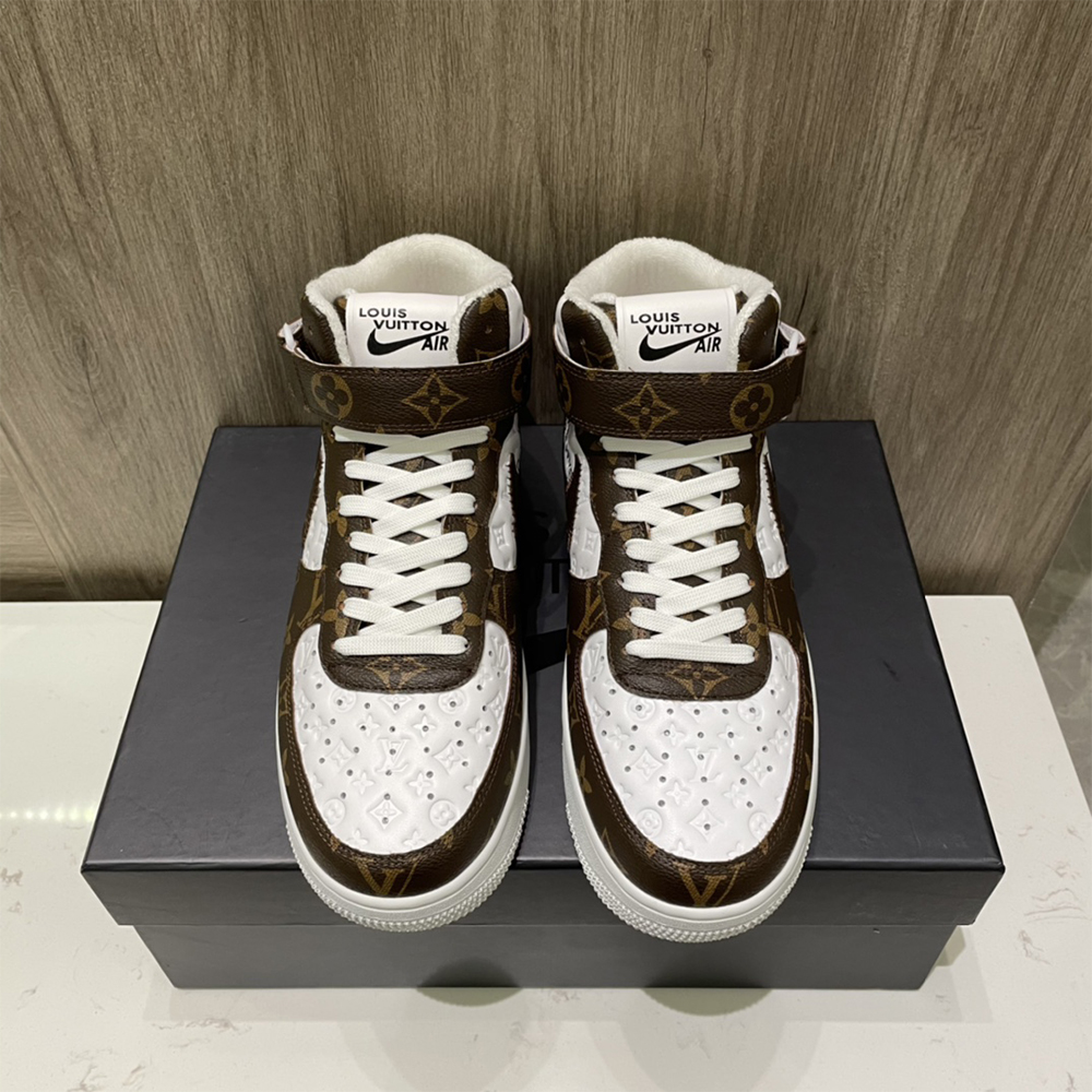 Louis Vuitton X Nike Air Force 1 Mid-Top Monogram Sneaker - EUR FASHION