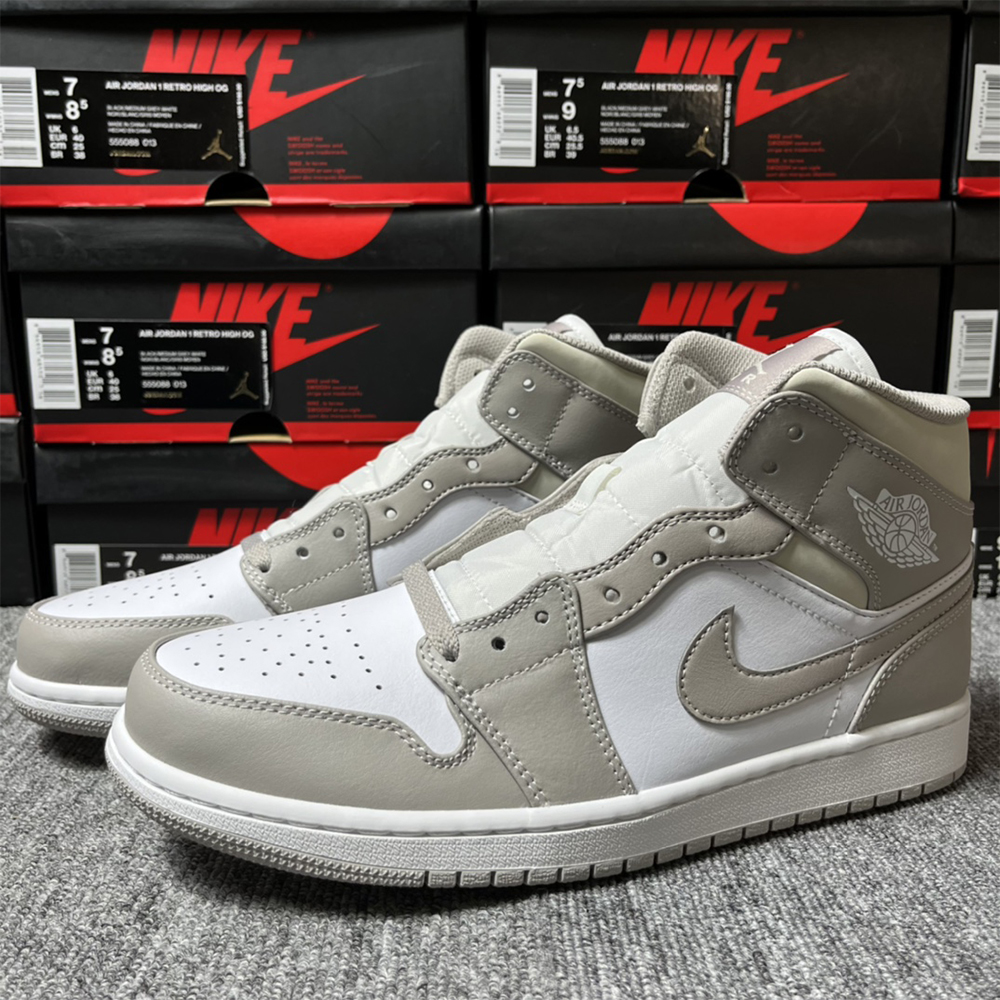 Air Jordan 1 Mid Grey Sneaker - EUR FASHION