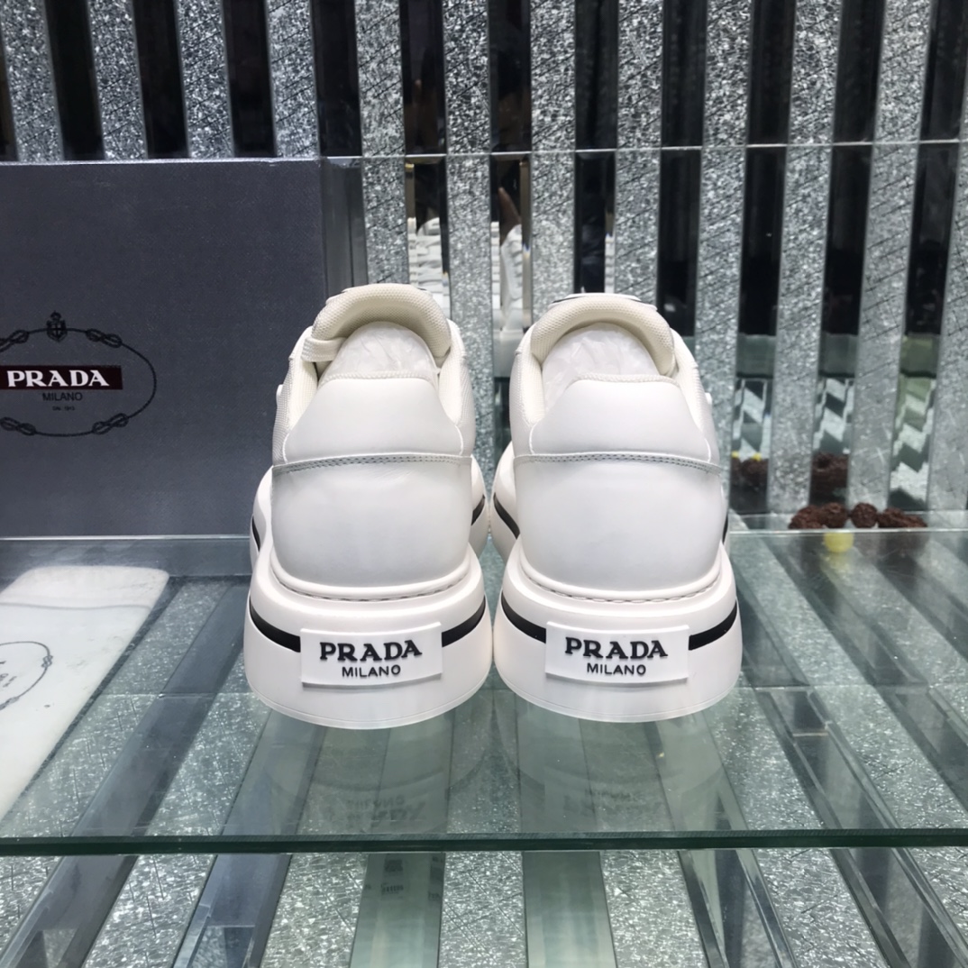 Prada Logo Sneakers In White - EUR FASHION