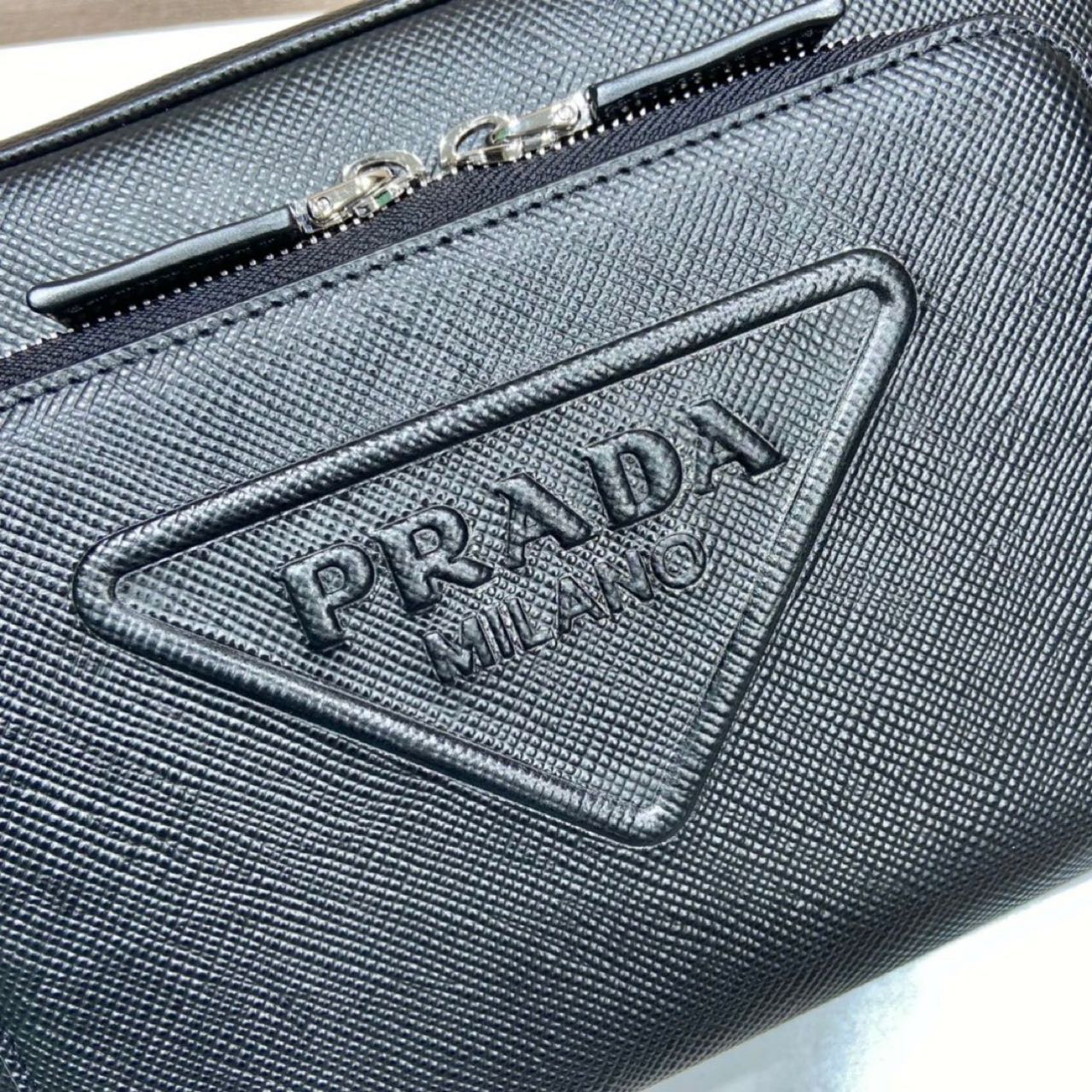 Prada Saffiano Leather Shoulder Bag(24-18-6cm) - EUR FASHION