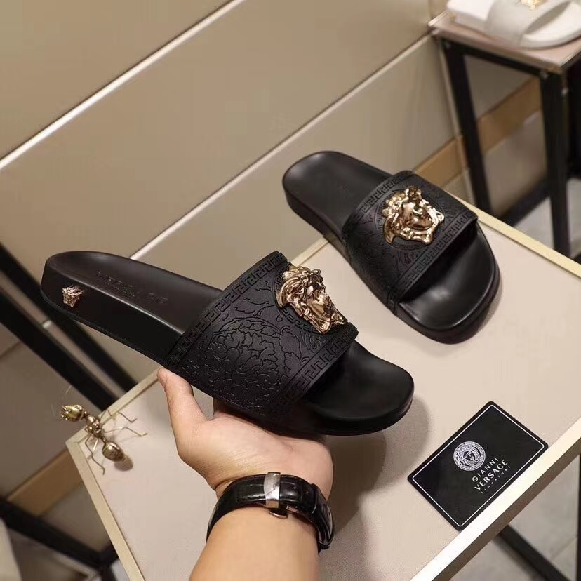 Versace Baroque Medusa Slides  - EUR FASHION