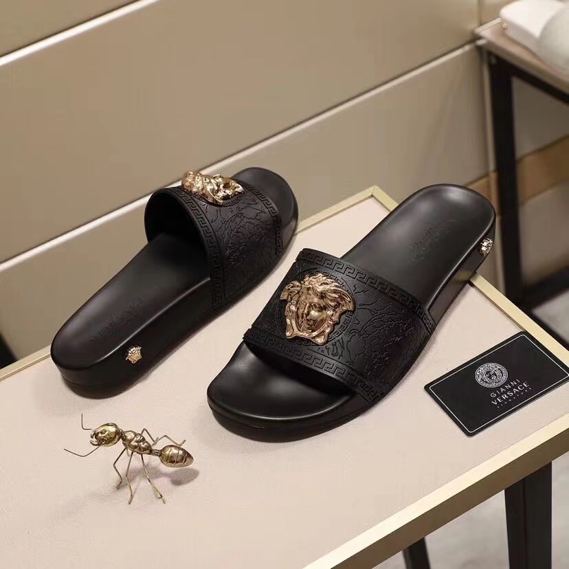 Versace Baroque Medusa Slides  - EUR FASHION