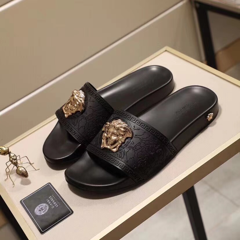 Versace Baroque Medusa Slides  - EUR FASHION