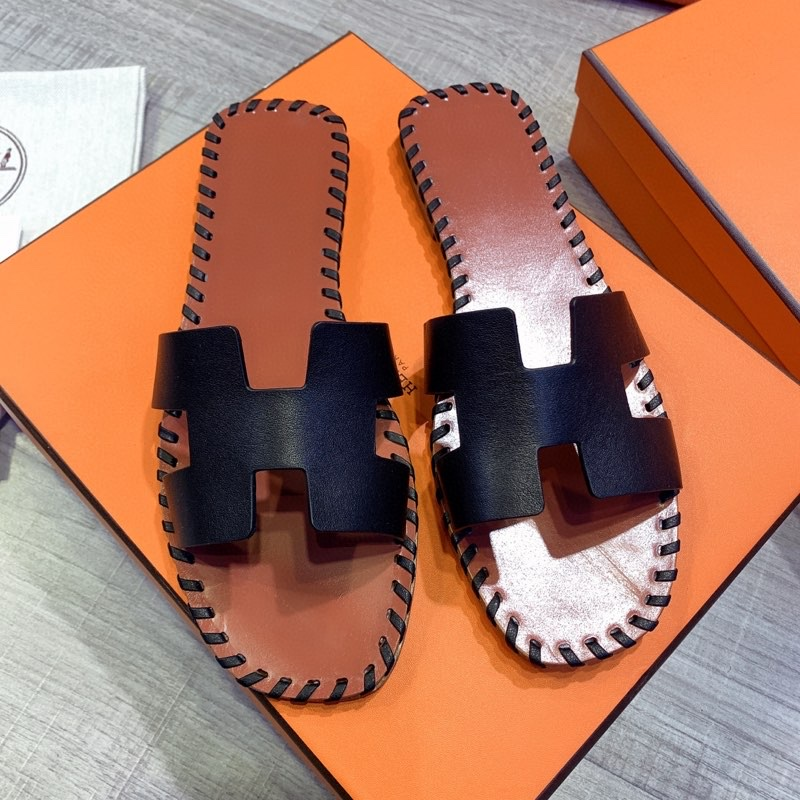 Hermes Leather Oran Sandals - EUR FASHION