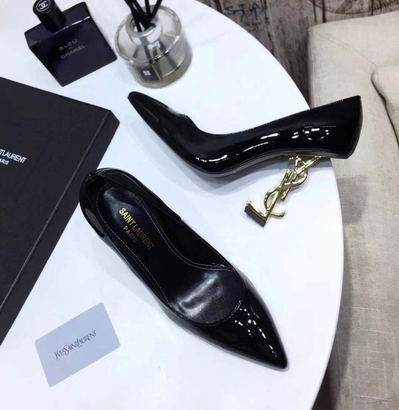 Saint Laurent Black Heels - EUR FASHION