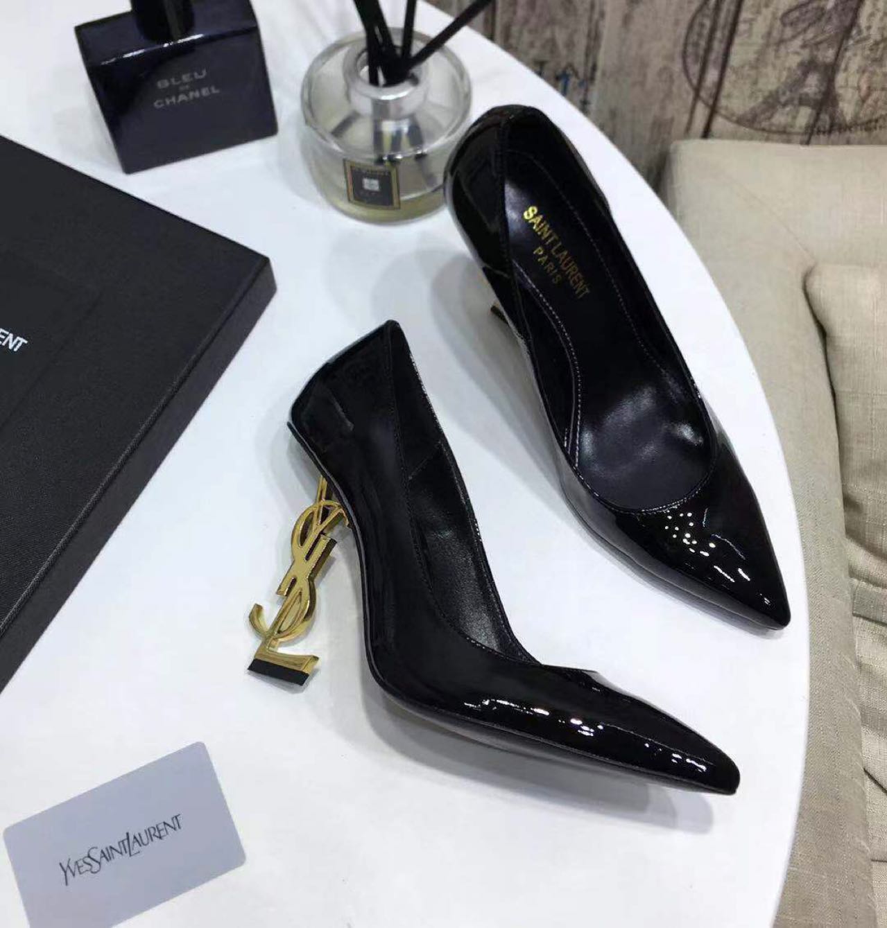 Saint Laurent Black Heels - EUR FASHION