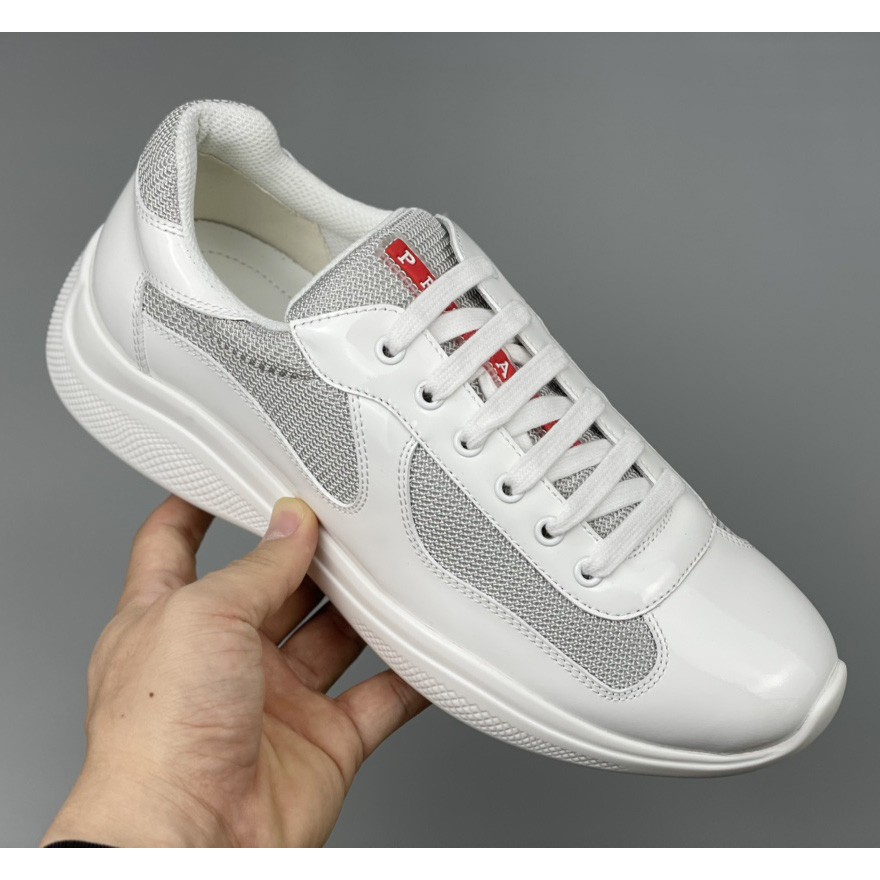 Prada Male America's Cup Sneaker In White(Upon UK Size) - EUR FASHION