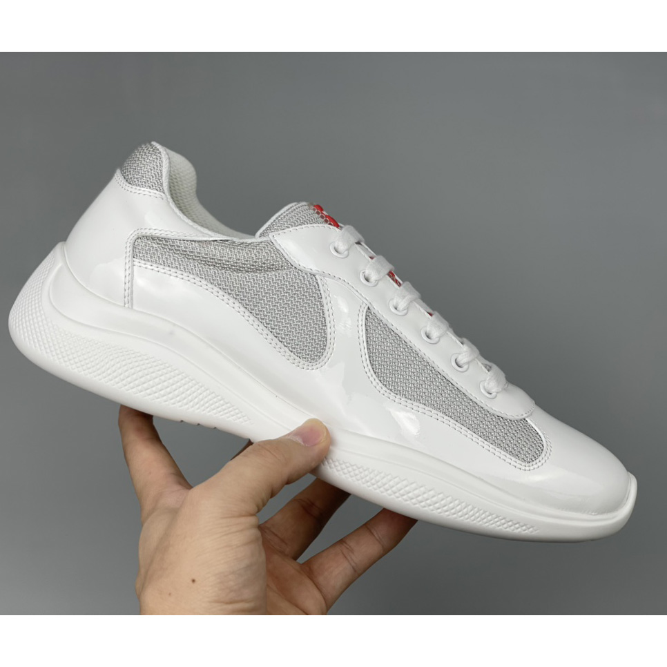 Prada Male America's Cup Sneaker In White(Upon UK Size) - EUR FASHION