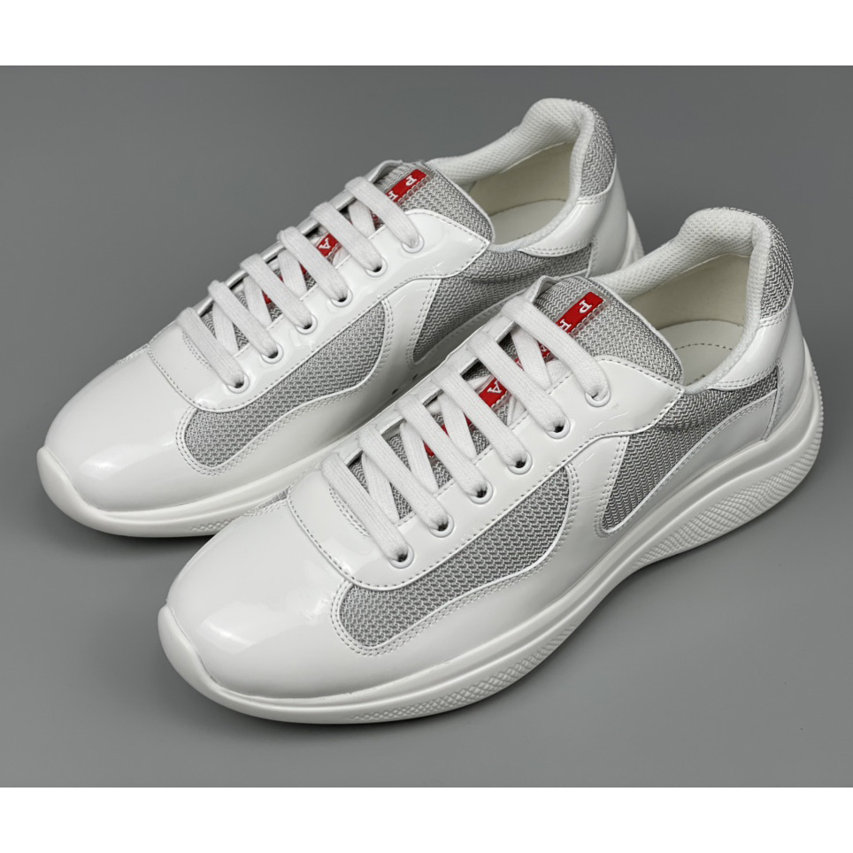 Prada Male America's Cup Sneaker In White(Upon UK Size) - EUR FASHION