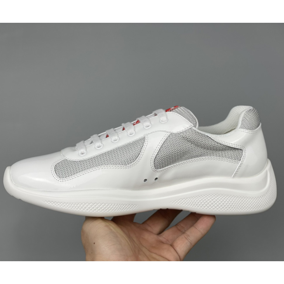 Prada Male America's Cup Sneaker In White(Upon UK Size) - EUR FASHION