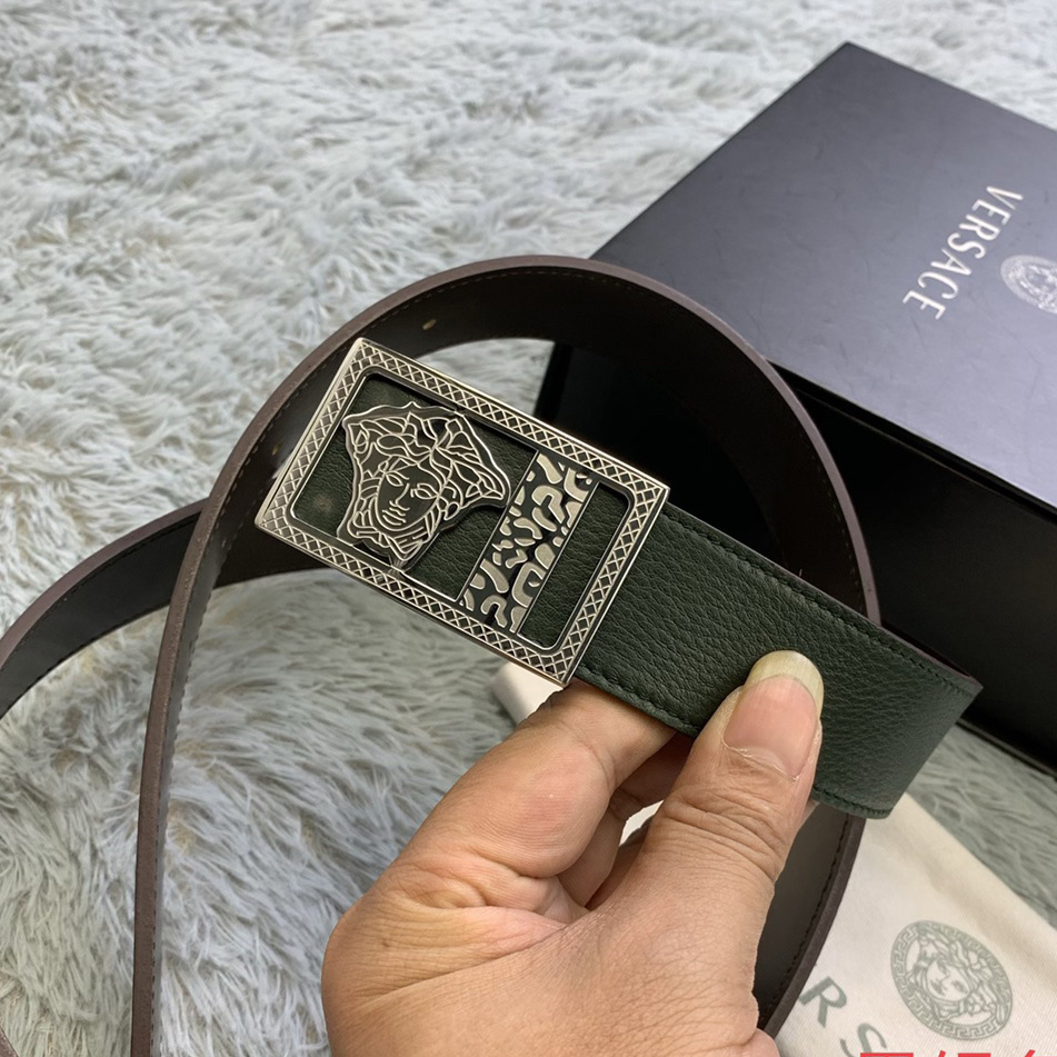 Versace Medusa Head Leather Belt  35mm - EUR FASHION