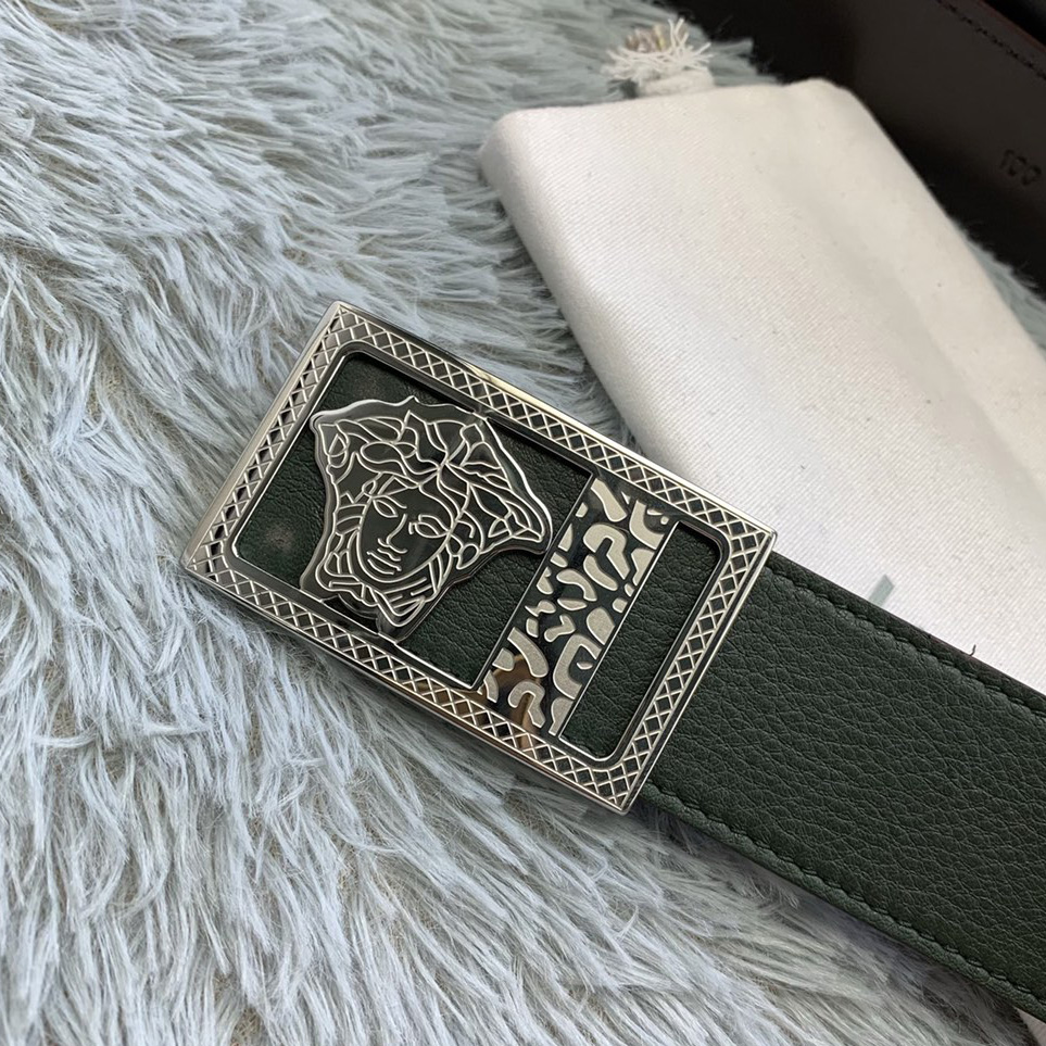 Versace Medusa Head Leather Belt  35mm - EUR FASHION