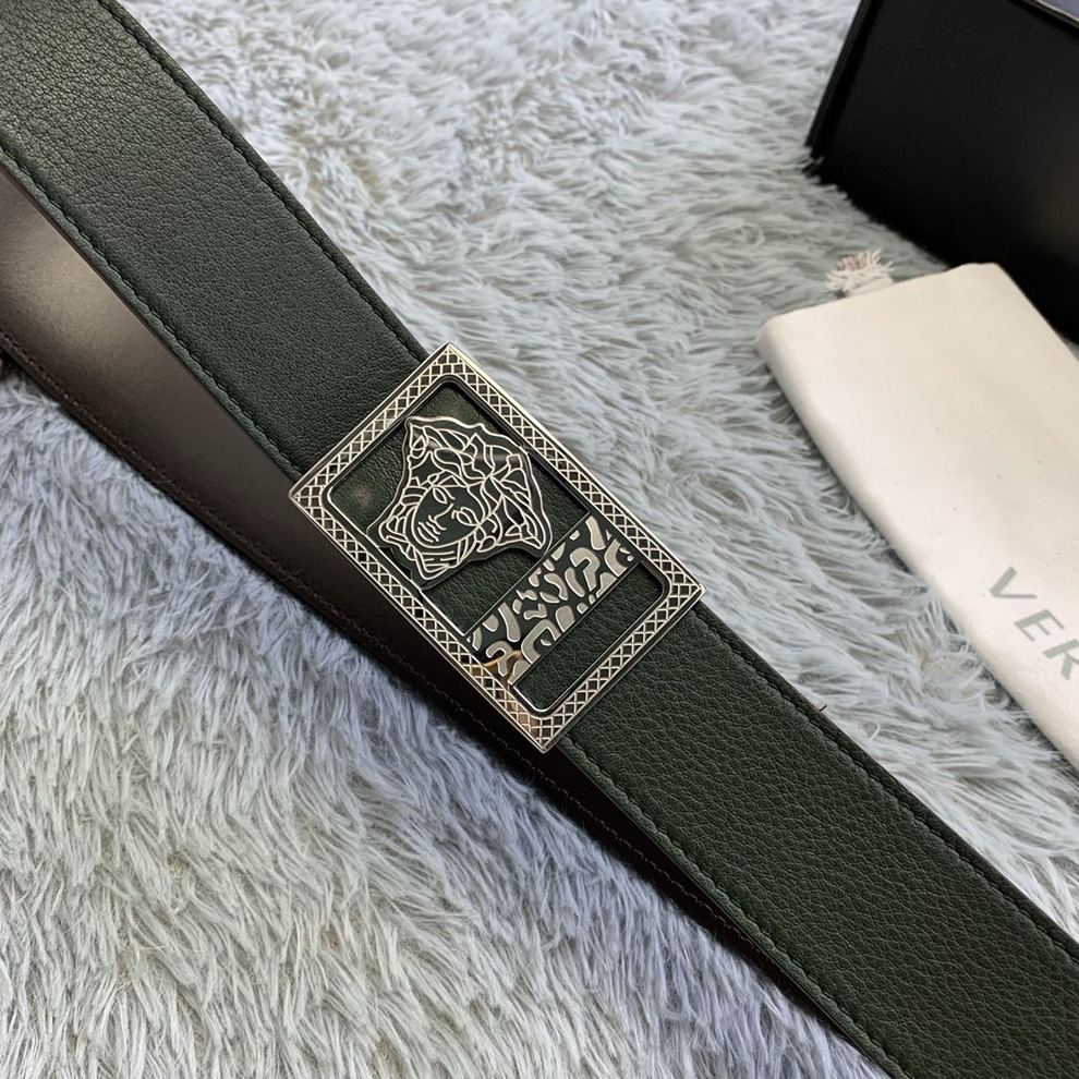 Versace Medusa Head Leather Belt  35mm - EUR FASHION