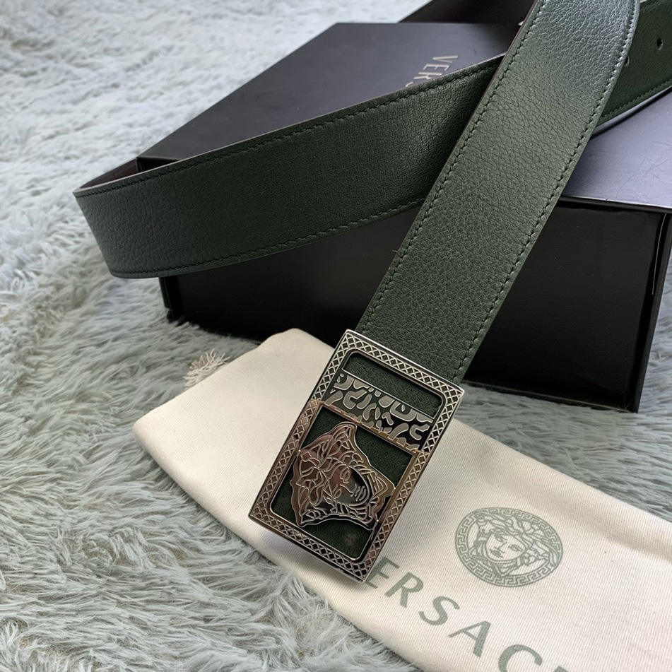 Versace Medusa Head Leather Belt  35mm - EUR FASHION